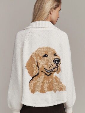 Anthropologie Jessie Dog Sweater